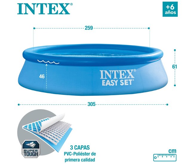 Piscina insuflável INTEX Easy Set Azul