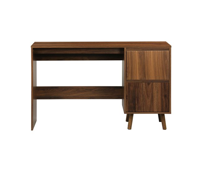 Mesa com 2 gavetas escandinavo 120x48 Madeira