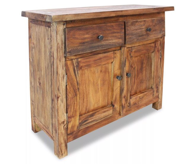 Aparador buffet mueble consola mueble de almacenaje madera maciza Castanho