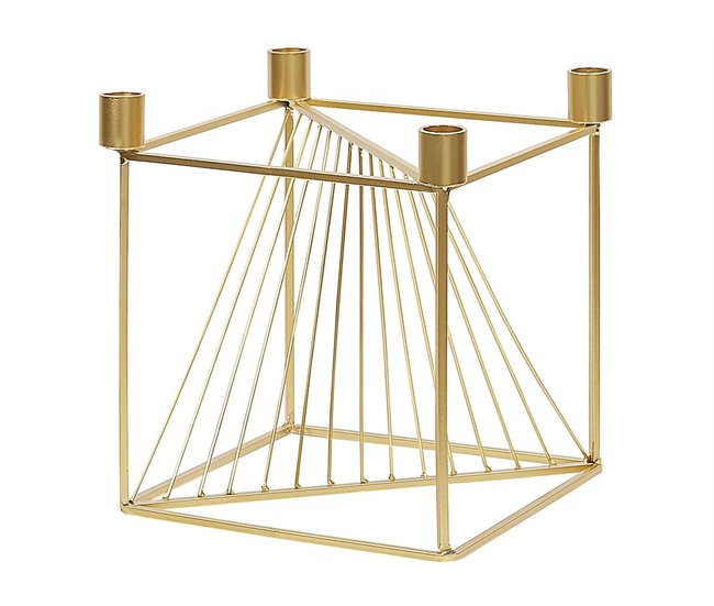 Beliani Candelabro MINDORO Dourado