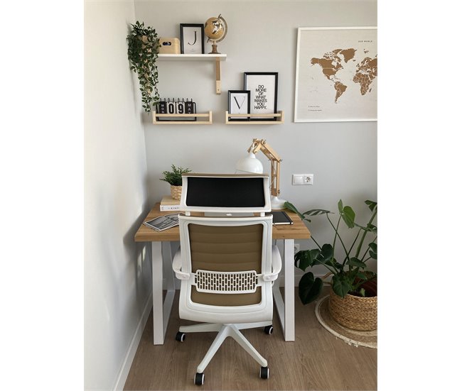 Beliani Candeeiro de mesa SALADO Branco