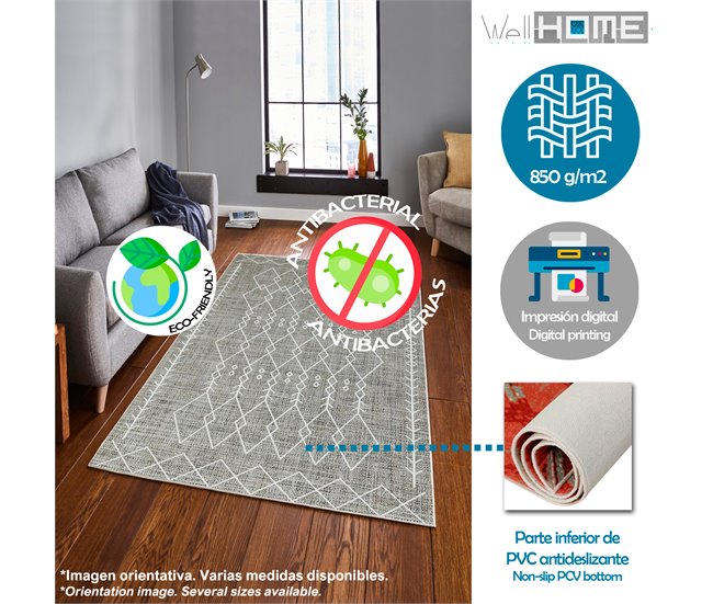 80 x 150 cm de tapete 150x80 Creme