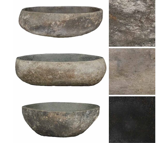 Lavatório - Lavabo - Pia de banheiro oval Antracite