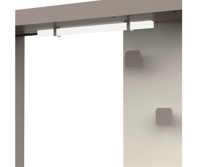 Pacote de cama juvenil com mesa de cabeceira em melamina Camillia Multicor