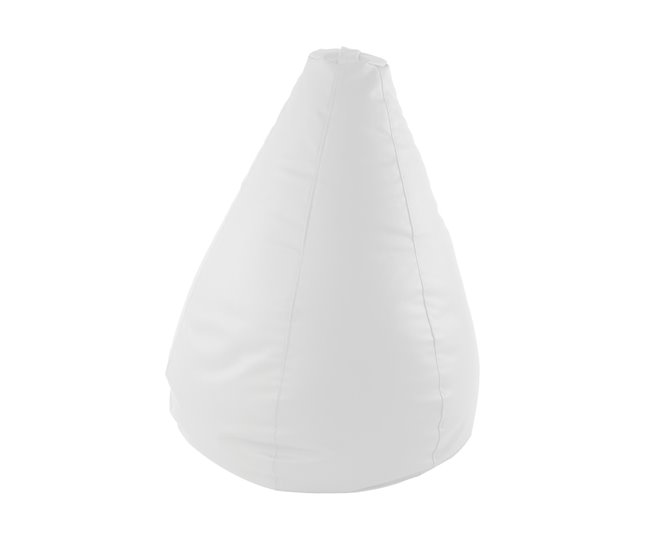 Puff PERA semi pele 80x110cm Branco