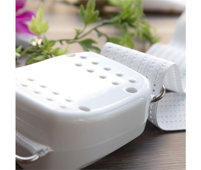 Cinto de Massagem Vibratório para Tonificar o Corpo Branco