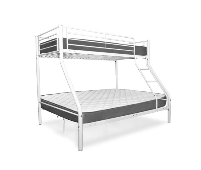 Beliche duplo metálico AS-121 145x200 Branco/ Preto