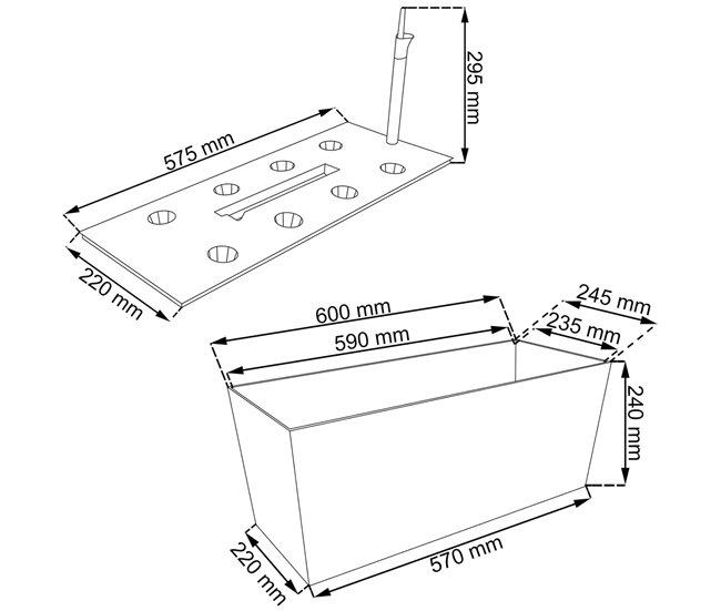 Barra de 30 -Liter Antracite
