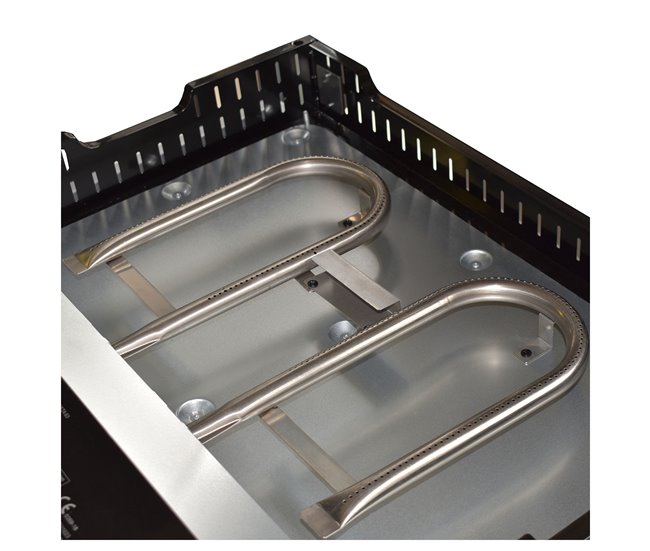 Cook'in Garden - Plancha a gás FINESTA 2B - 2 queimadores 5kW Preto