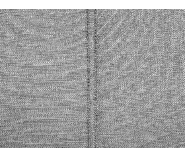 Beliani Cama com estrado Pele NANTES 208x237 Cinza Claro
