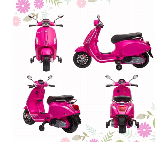 Moto para Crianças PP, Metal AIYAPLAY Rosa