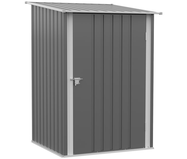 Abrigo de Armazenamento Aço Galvanizado Outsunny Cinza