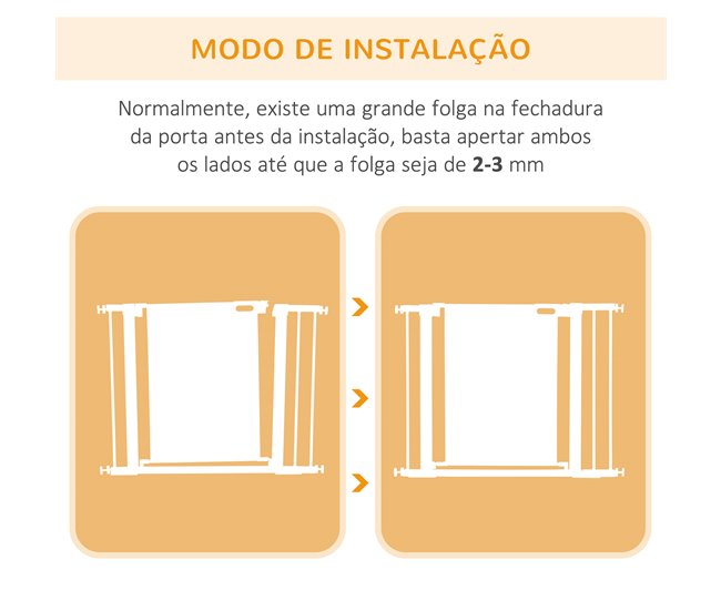 Barreira de Segurança Aço e ABS PawHut Preto