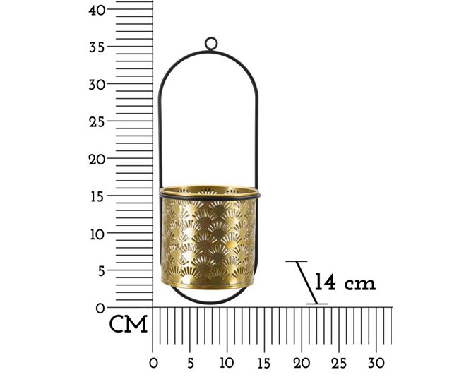 Vaso para Plantas MF687 Dourado