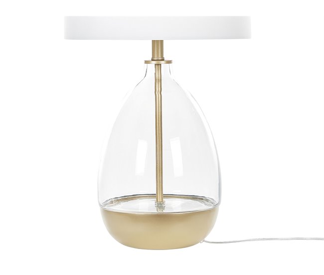 Beliani Candeeiro de mesa OKARI Branco