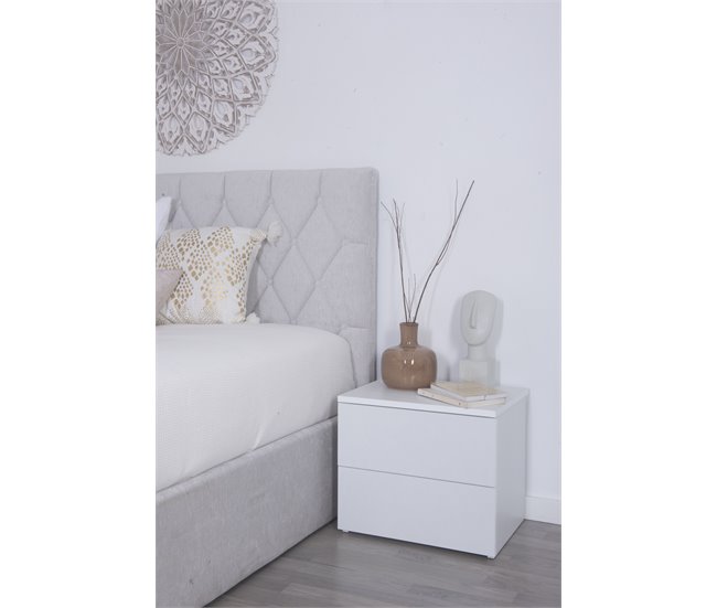 Cama abatível LUXURY II cinza claro 140x190cm Cinza Claro