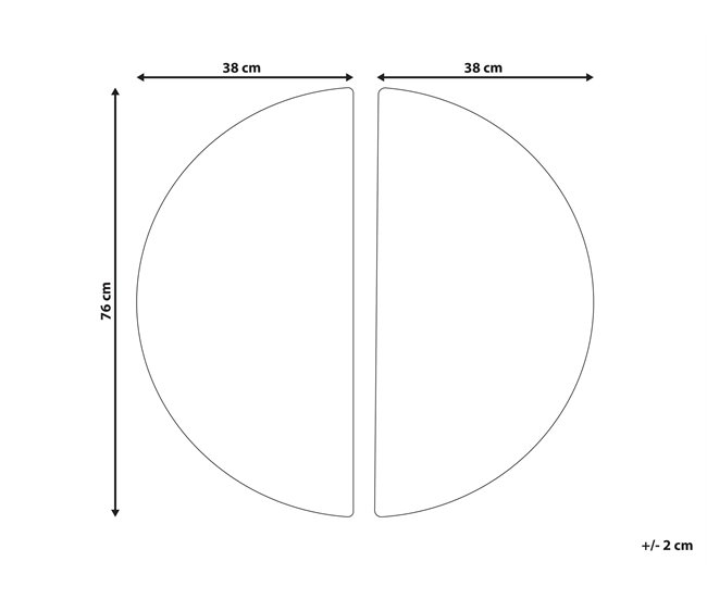 Beliani Decoração de parede MANDAU Branco