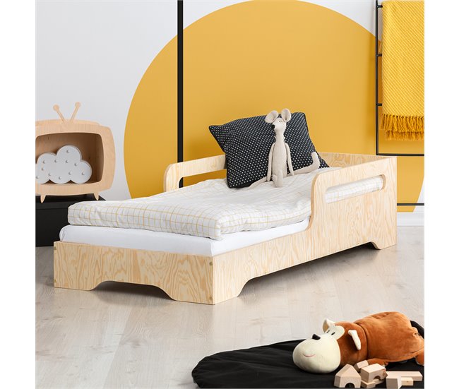 Cama inclui base de ripas Amber Madeira