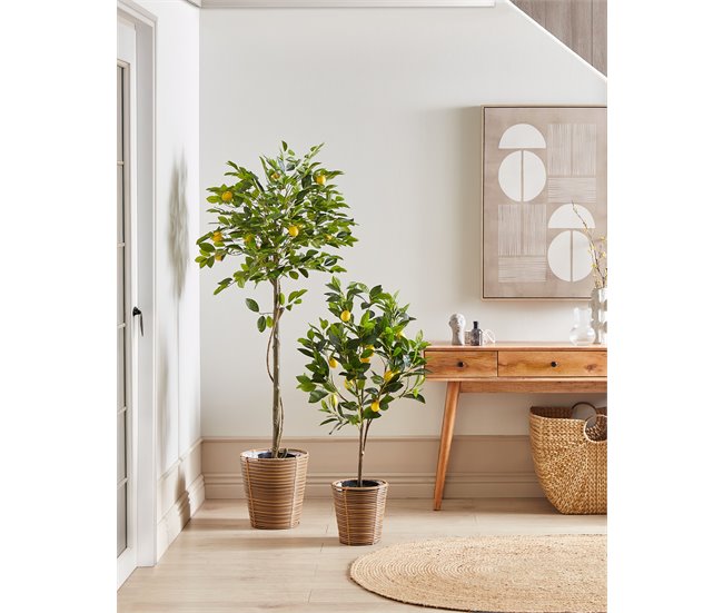 Beliani Planta artificial limoeiro Verde