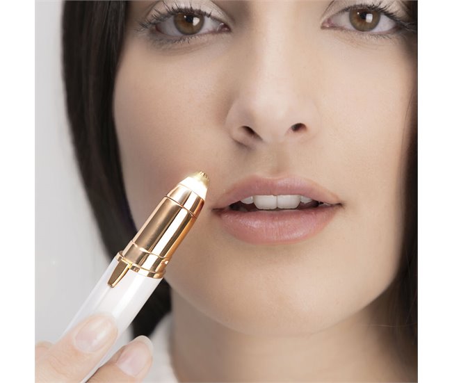 Depiladora de Precisão com LED para Pelo Facial 121631 Branco
