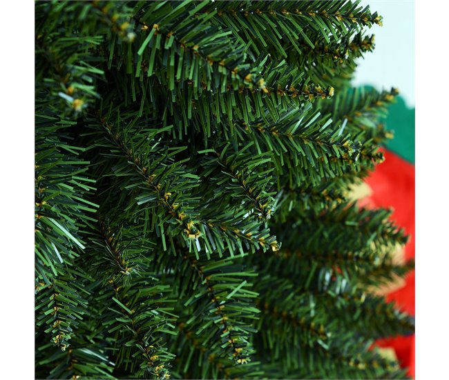 Árvore de Natal PVC, metal e plástico HOMCOM, casa - natal Verde