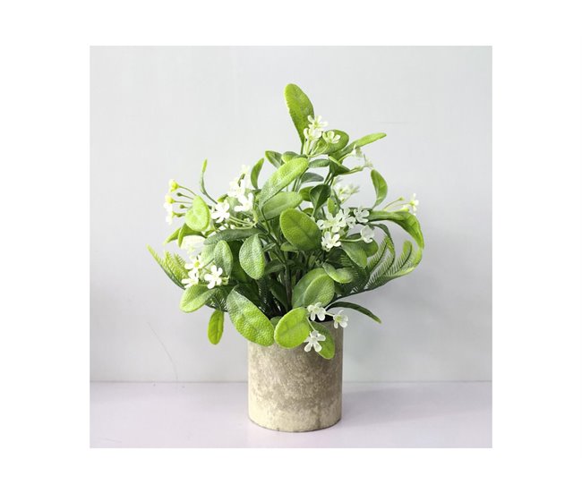 Planta artificial com flores ENOLA Multicor