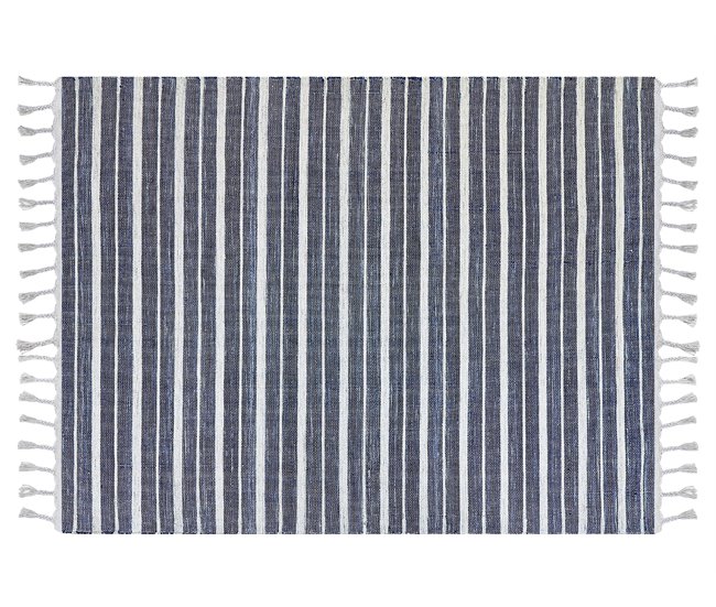 Beliani Entrelaçado BADEMLII 160x230 Azul