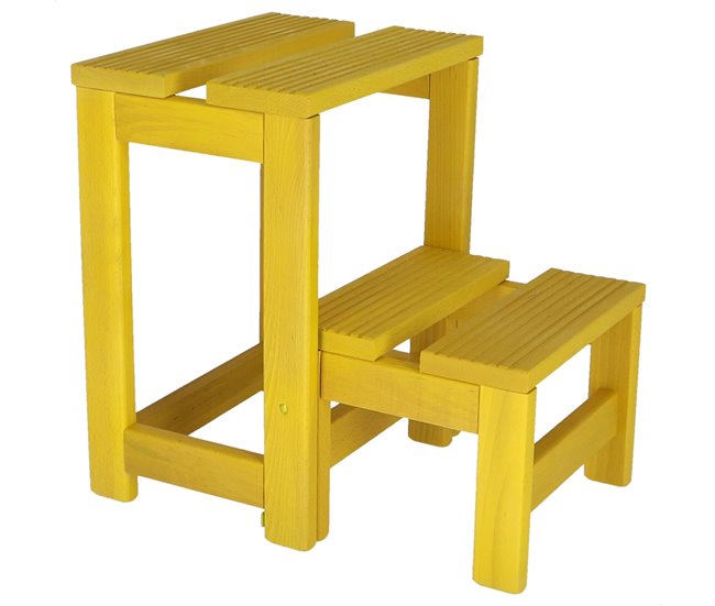 Banco em escada Amarelo