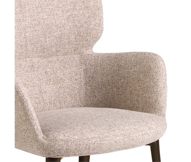 ANGEL CERDA Cadeira em tecido castanho marmoreado Castanho