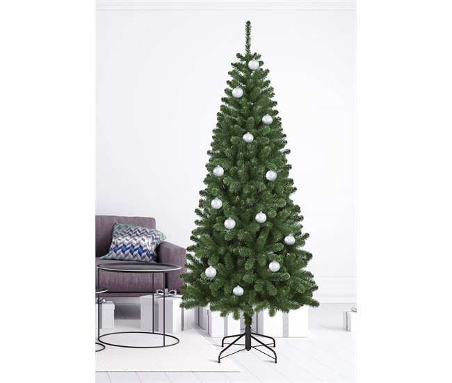 Árvore de Natal de efeitos reais Verde/ Cinza