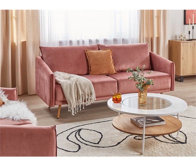 Beliani Mesa de centro CONCAN 80x80 Branco
