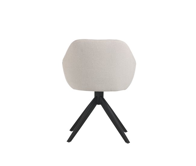 Cadeira de jantar giratória LLAVE Bege