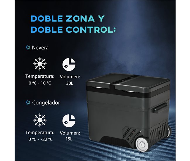 Geleira Portátil Outsunny C00-029V91 Cinza