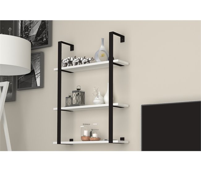 Conjunto de móvel de TV e prateleira ZENA, branco Branco
