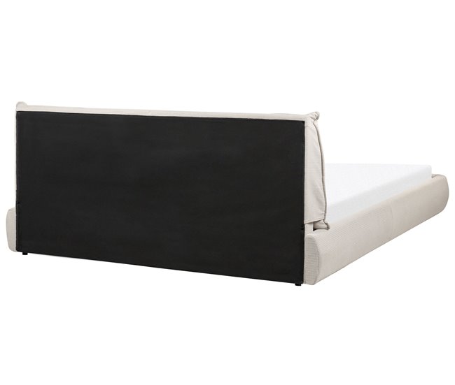 Beliani Cama Poliéster VINAY 196x233 Areia