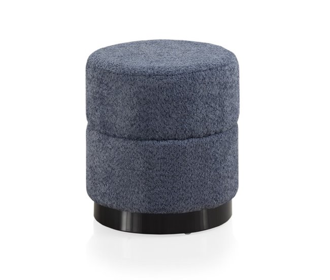 Pufe estofado Azul Marino
