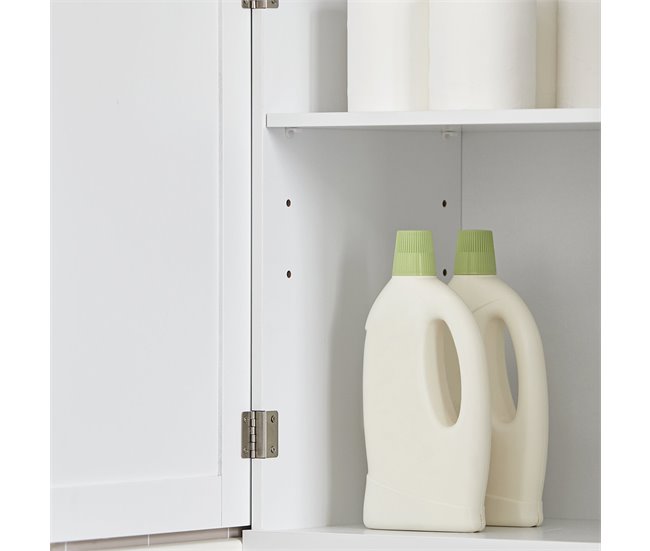 Armário de coluna para casa de banho BZR17-W SoBuy Branco