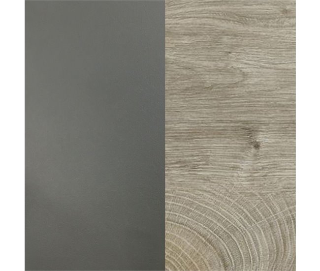 Secretária Stil Buc 3 gavetas 136x67 Cinza Escuro
