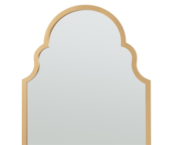 [en.casa] Espelho de parede Hämeenkyrö design atrativo MDF 60x2 Dourado