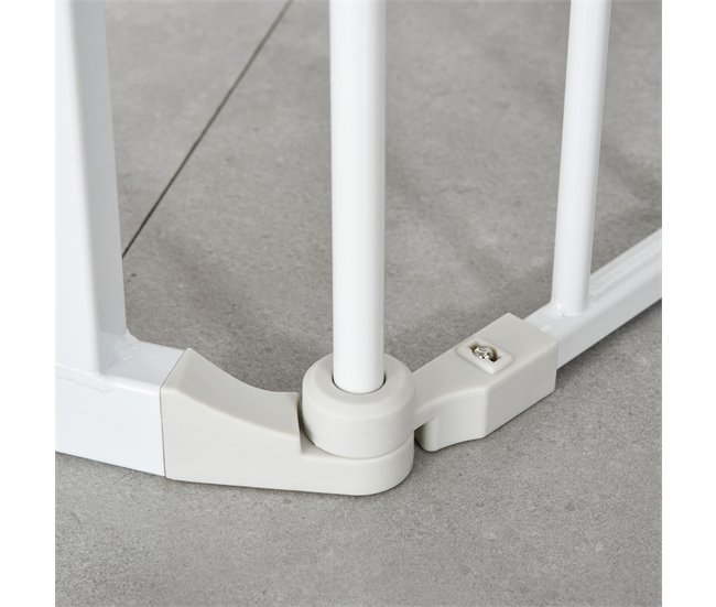 Barreira de Segurança Metal e Plástico PawHut Branco