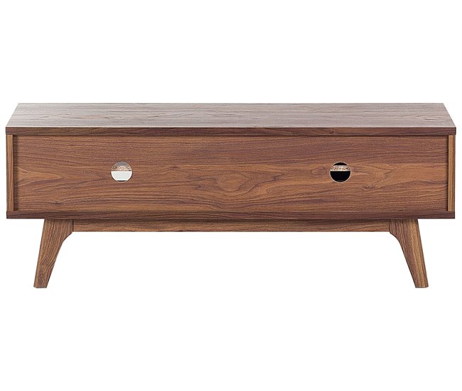 Beliani Mesa de TV BUFFALO 117 Castanho