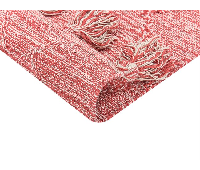 Beliani Pelos curtos NIGDE 80x150 Vermelho