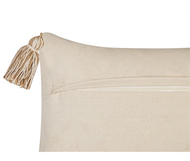 Beliani Almofada decorativa INCANA Bege