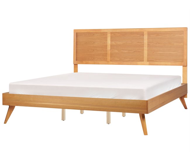 Beliani Cama com estrado MDF ISTRES 187x205 Castanho