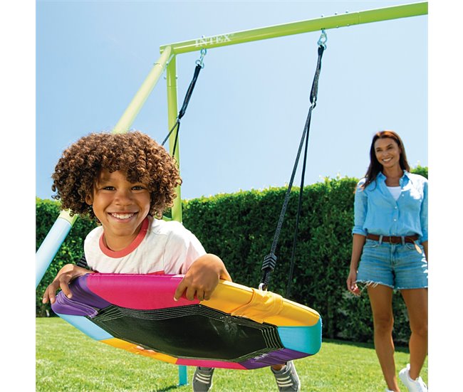 Balanço infantil com ninho INTEX Azul/ Verde
