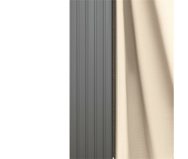 Pérgola Alumínio, Aço e Poliéster Outsunny Cru