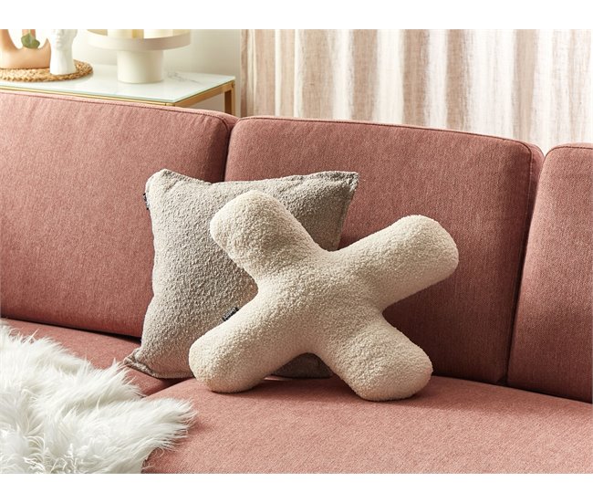Beliani Almofada decorativa HESPERIS 46x46 Bege