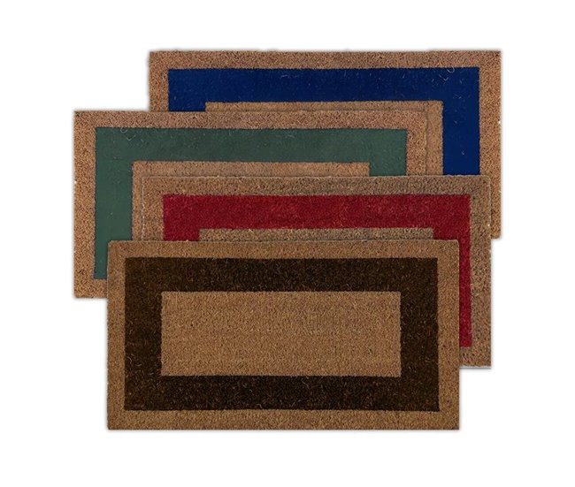 Pavimentos Arquiservi - Capacho de coco com moldura 33x66 Azul