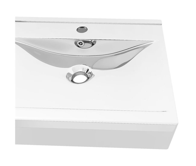 Lavatório - Lavabo - Pia de banheiro com extravasamento Prata