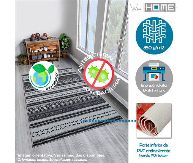 80 x 150 cm de tapete 150x80 Bege